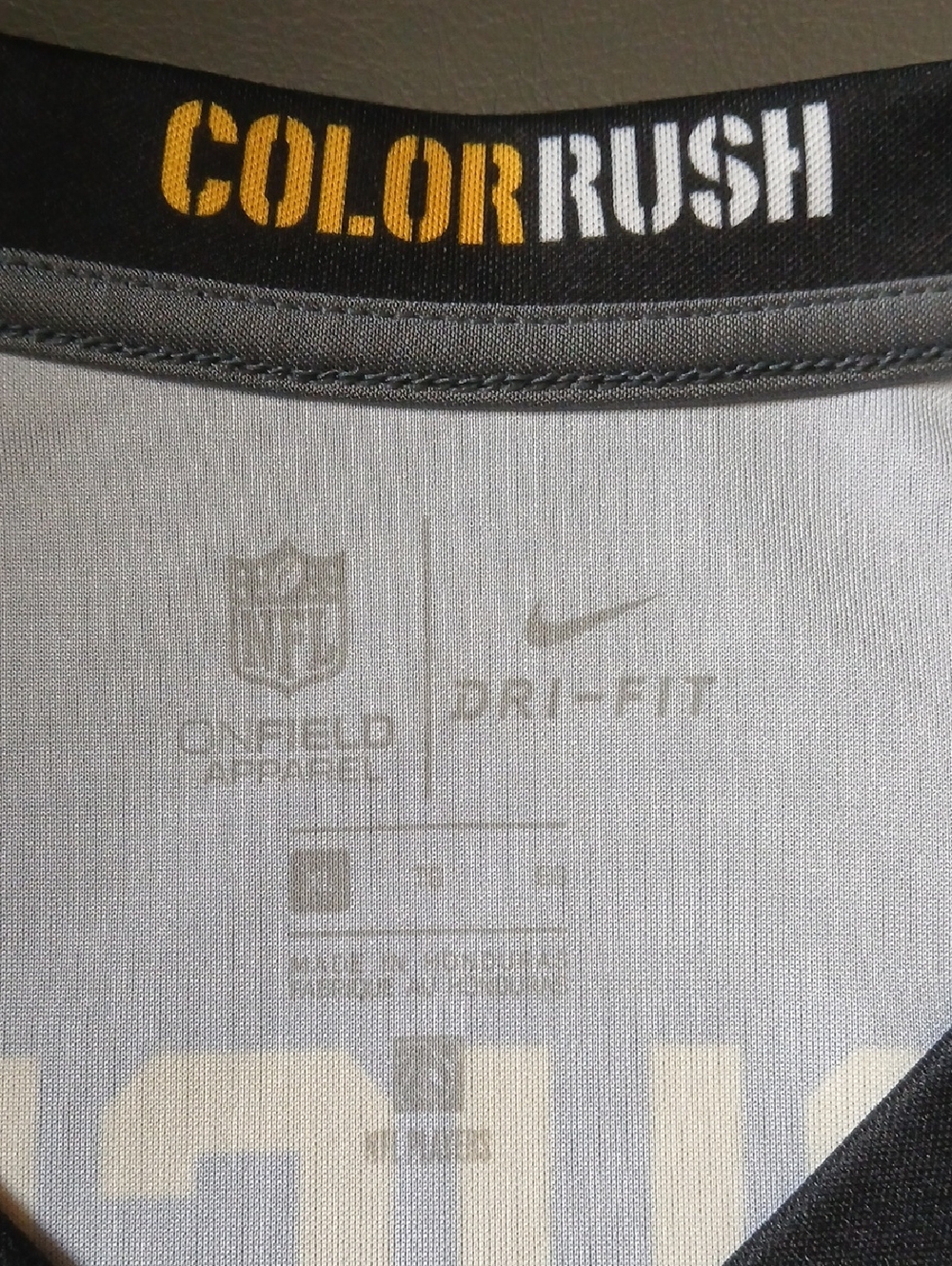 Pittsburgh Steelers Nike NFL Color Rush Dri Fit Shirt-Devin Bell Jr #55-Mens XL - Picture 8 of 9